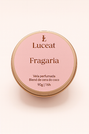 Vela Fragaria - Vela Morango com Creme