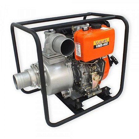 MOTOBOMBA DIESEL AUTOESCORVANTE 4'' POL. 406cc 9HP PARTIDA MANUAL VMB40D VULCAN TRENT