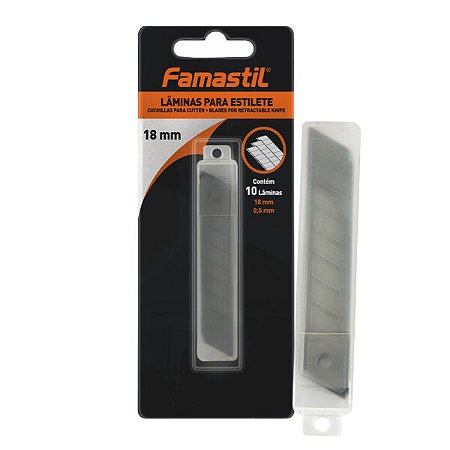 LÂMINA PARA ESTILETE 18 MM C/ 12 UN