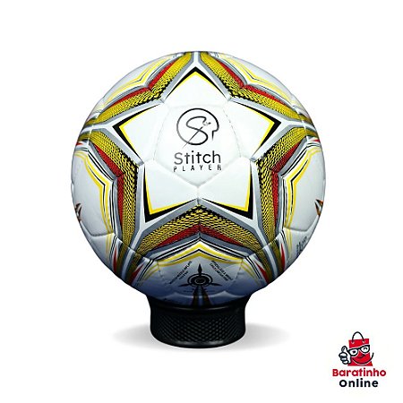 Bola Futebol Campo Oficial Laranja Stitch Player