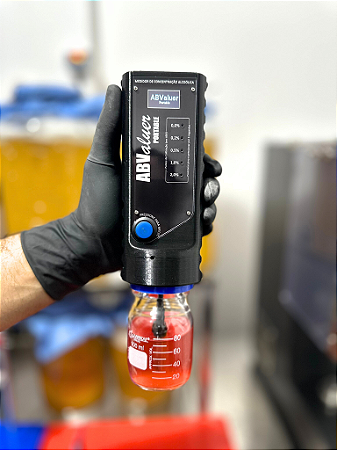 ABValuer Portable - Equipamento Portátil para Medição de Teor Alcoólico em Bebidas até 2% ABV