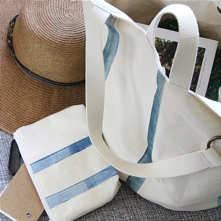 BOLSA FLORIPA LONA ESTAMPADA LISTRAS