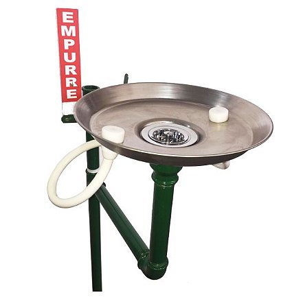 Lava Olhos de Emergência Galvanizado 1" ANSI 1020 de Pedestal