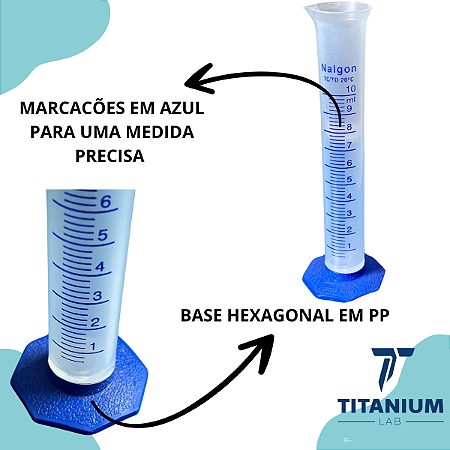 PROVETA BASE HEXAGONAL PP 10ML