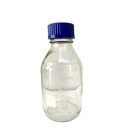 FRASCO REAGENTE, BORO 3.3, 500ML GRAD, TAMPA ROSCA AZUL