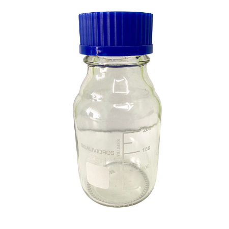FRASCO REAGENTE, BORO 3.3, 250ML GRAD, TAMPA ROSCA AZUL