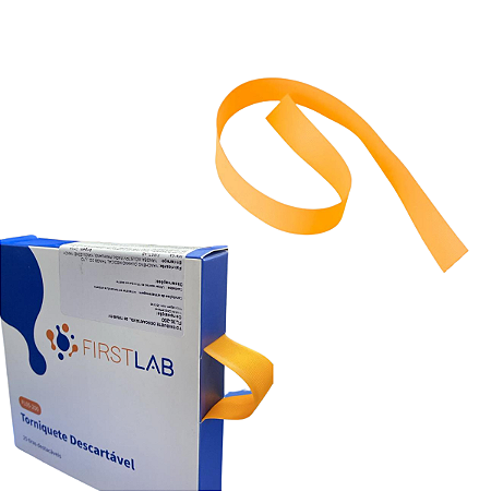 laboratório TORNIQUETE DESCARTAVEL 25 TIRAS  FIRSTLAB