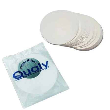 Papel Filtro Qualitativo 80g 18,5cm c/ 100