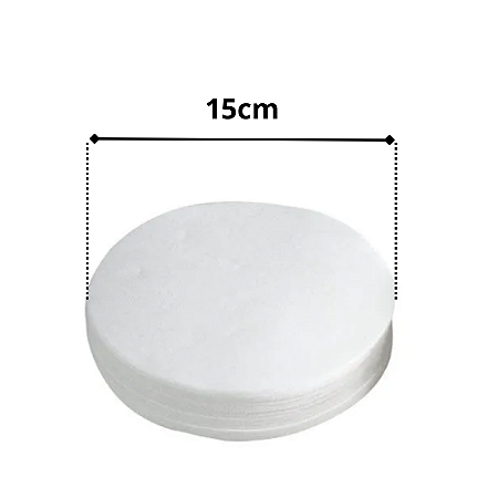 Papel Filtro Qualitativo 80g 15cm c/ 100