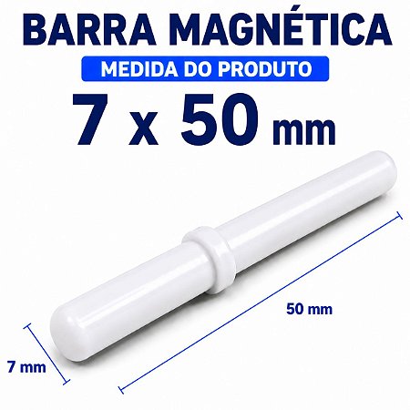 Barra Magnética Peixinho 7x50mm Com Anel