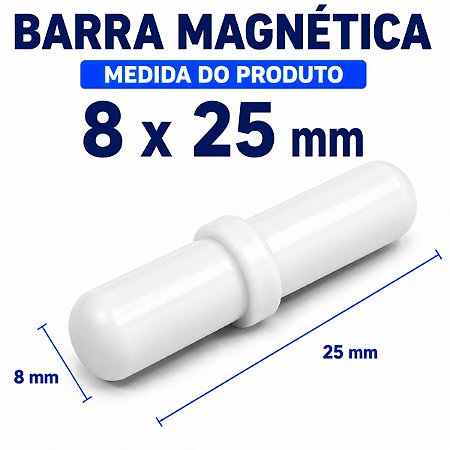 Barra Magnética Peixinho 8X25mm Com Anel