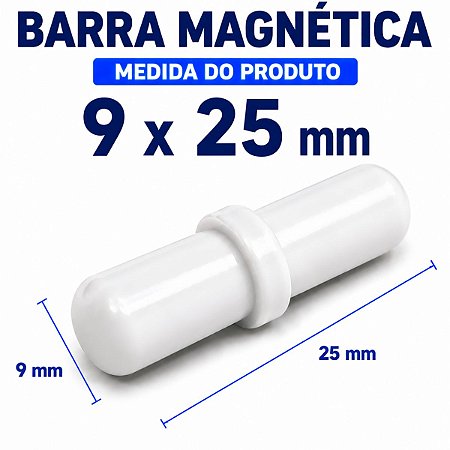 Barra Magnética Peixinho 9x25mm Com Anel