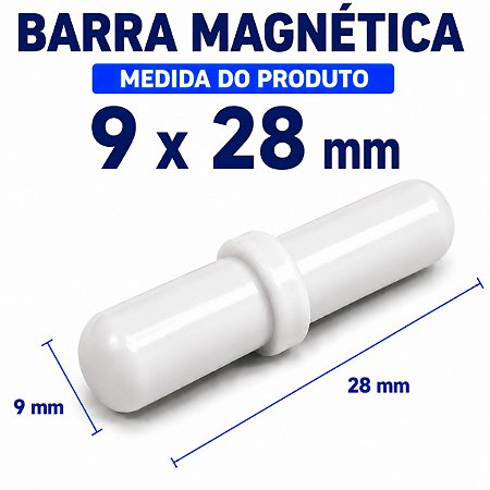 Barra Magnética Peixinho 9x28mm Com Anel