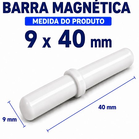 Barra Magnética Peixinho 9x40mm Com Anel