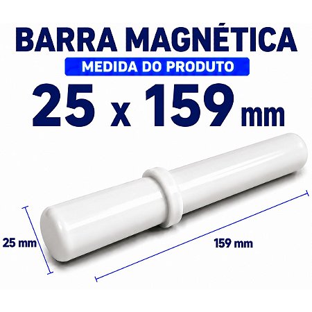 Barra Magnética Peixinho 25X159mm Com Anel