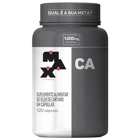 CA - Óleo de Cártamo 120 Caps - Max Titanium1000mg por cápsula
