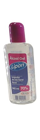 Alcool 70 Gel Floral LIPON 140ML