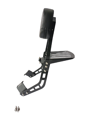 Sissybar Encosto Fixo Shineray Titanium 250 Preto Fosco 2025 em diante