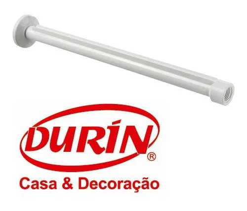 HASTE CHUVEIRO DURIN ABS BRANCA 37CM
