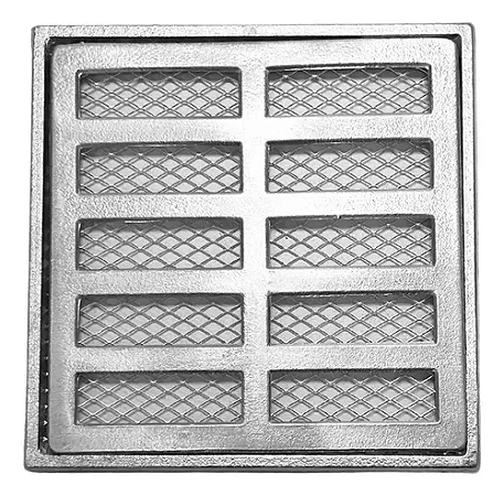 GRELHA C/ SUPORTE RETA ESCOVADA 30X30CM C/ TELA
