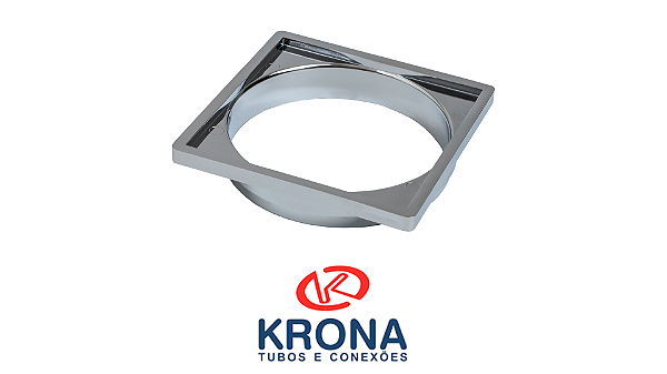 PORTA GRELHA NR 60 QUADRADA CROMADA 100MM KRONA