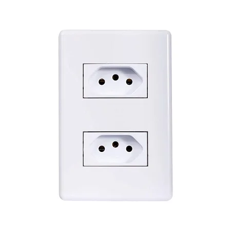 CONJUNTO 2 TOMADAS 2P+T 10A-250V 4X2 BR RENOVA