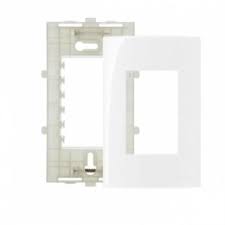 CONJUNTO PLACA 4X2 3 POSTOS HORIZONTAL BR C/SUP SLEEK