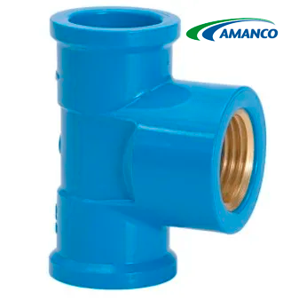 TÊ AZUL BUCHA LATAO 25X1/2 AMANCO