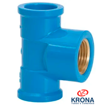 TÊ AZUL BUCHA LATAO 25X1/2 KRONA