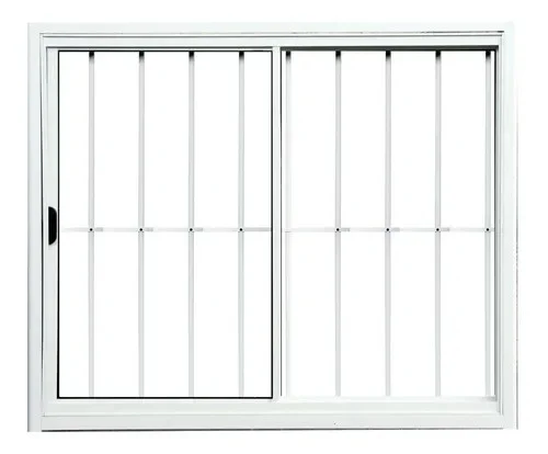 JANELA CORRER ALUM C/ GRADE 1,20M VITRAUX