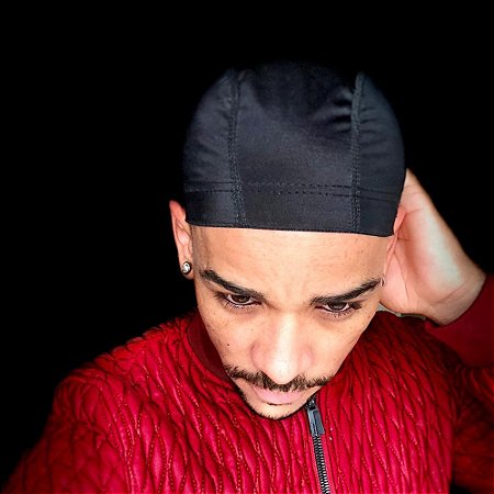 Touca de Malha Preta