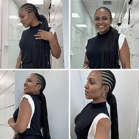 Aplique Rabo de Cavalo Ponytail PBB30 - Preto