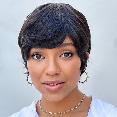 Peruca Wig HUMANA TYRA - Preto