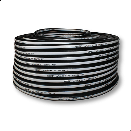Mangueira Ar e Água PT 300 psi 1/2 Menco- 80 Metros