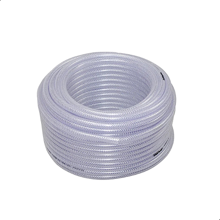 Mangueira Cristal Trançada PT 250 psi 1/4 Menco 70 Metros