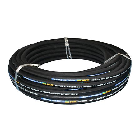 Mangueira Hidráulica R2 At 2 Trama Aço 3/4" pol Menco - 65 Mts