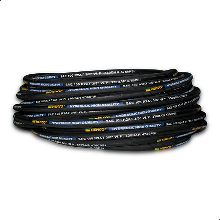 Mangueira Hidráulica R2 At 2 Trama Aço 3/8 Menco - 40 Mts