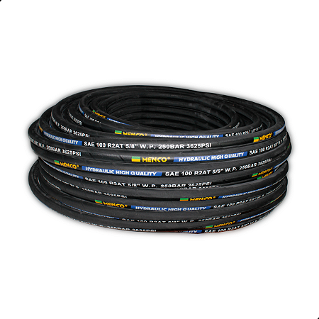 Mangueira Hidráulica R2 At 2 Trama Aço 5/8 Menco - 45 Mts