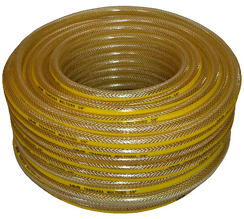 Mangueira Multiuso Gás, Ar e Água 3/8 x 4 mm Trançada 40 mts