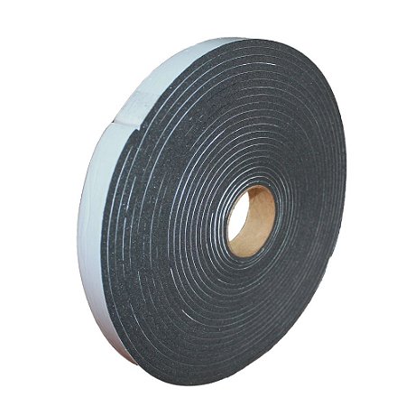 Fita Adesiva de PVC Anti Ruído 15mm x 3mm - Rolo 10 metros