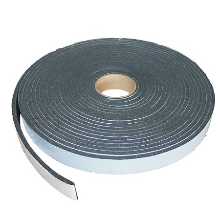 Fita Adesiva de PVC Anti Ruído 25mm x 8mm - Rolo 5 metros