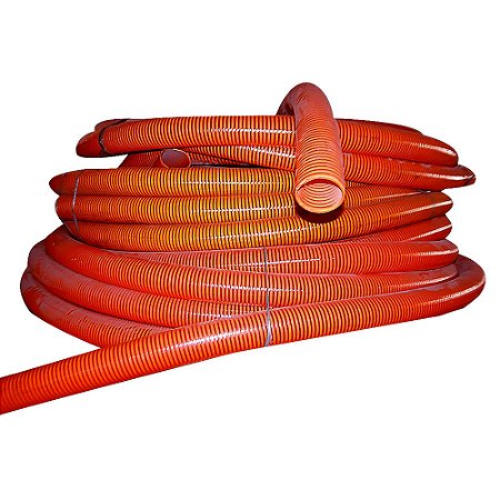 Mangueira Sucção Laranja Draga Areia Serviço Pesado 2pol 12m