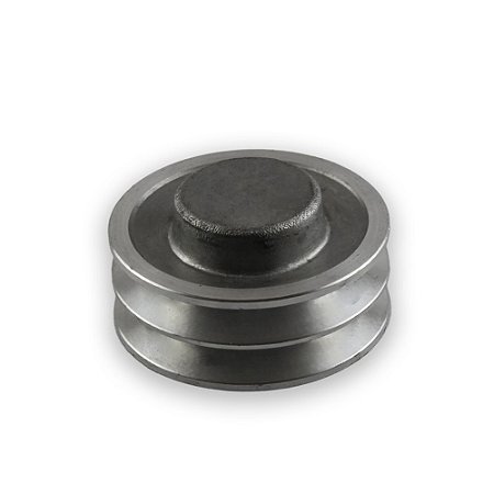 Polia de Alumínio para Correia em V 120mm 2 Canais Perfil B