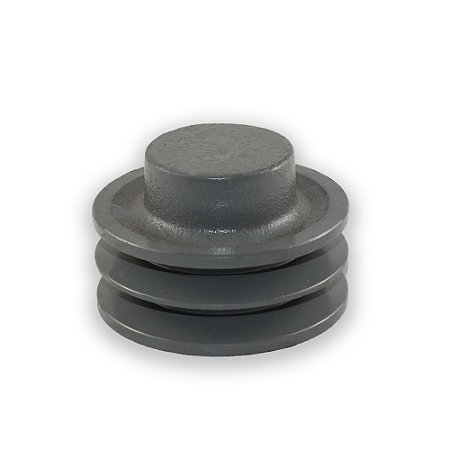 Polia Ferro Fundido para Correia em V 80mm 2 Canais Perfil B