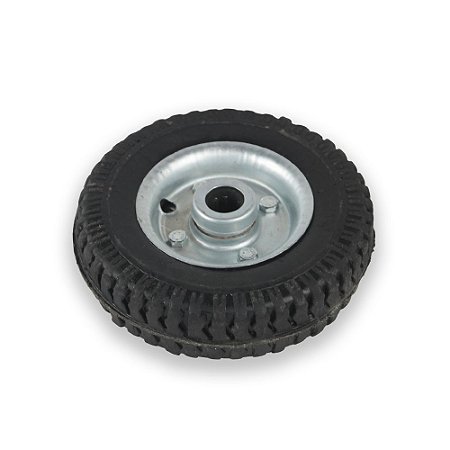 Roda Borracha Maciça para Carrinhos 250-4 com Rolete 7/8 pol