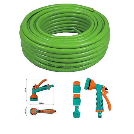 Kit Mangueira de Jardim 1/2 pol 20m com Esguicho Tramontina