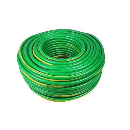 Mangueira de Jardim Reforçada Tricotada 1/2 pol Verde - 25m