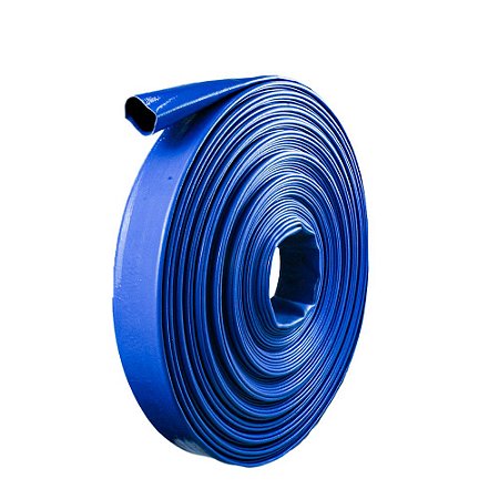 Mangueira Drenagem Flat/chata/azul/agua 3 Polegadas 25mt
