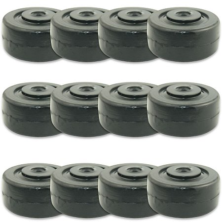 Kit Rodas 3 Pol. R 312 Borracha para Rodízio 80kg (12 un)