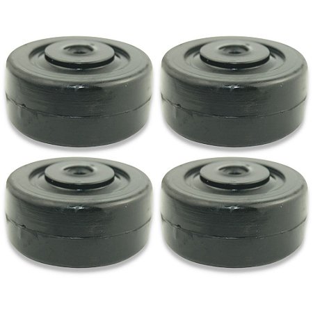 Kit Rodas 3 Pol. R 312 Borracha para Rodízio 80kg (4 un)
